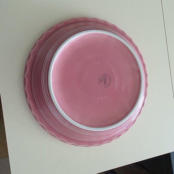 Fiestaware Pie Plate Deep Dish 10 1/4” Rose Pink Fiesta Baking - Picture 9 of 11